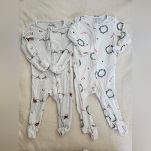 Carter's Kids One Pieces - White and Gray with Festive Prints